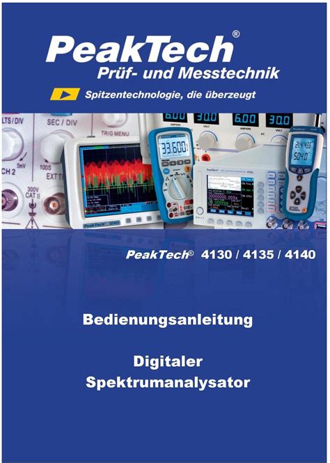 PEAKTECH UMWELT BEDIENUNGSANLEITUNG Pdf 